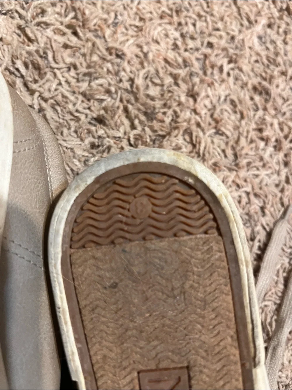 Nautica Kids Taupe Lace-Up Low-Top Sneakers with Navy Collar